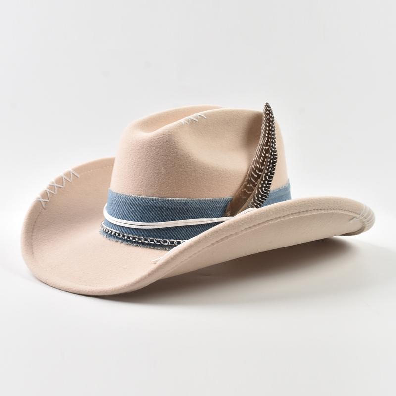 Original Design Vintage Western Cowboy Hat for Men Women Handmade Gentleman Cowgirl Jazz Hats Sombrero Hombre