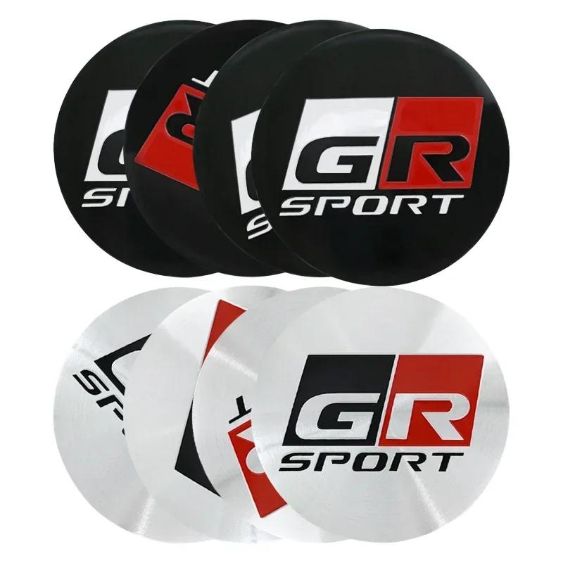 4Pcs 56mm/60mm Car Wheel Center Hub Cap Stickers for Toyota Corolla 86 Supra CHR Yaris Camry Prius Rav4 Decorative Accessories