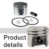 For Engine Repair 56MM Piston Kit Easy Install Piston Parts Power Tool Part 56MM Precision Fit Metal Construction