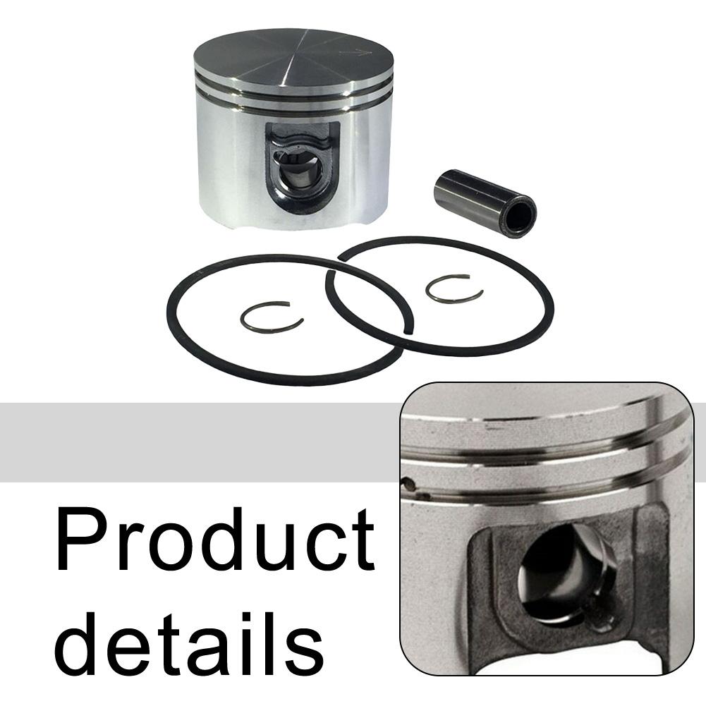 For Engine Repair 56MM Piston Kit Easy Install Piston Parts Power Tool Part 56MM Precision Fit Metal Construction