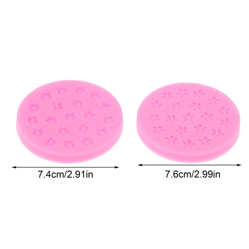 Mini 20 de găuri cu flori de cireș, trandafiri, matriță din silicon, în formă de floare, ciocolată, fondant, desert, prăjitură cu flori, instrument decorativ de copt