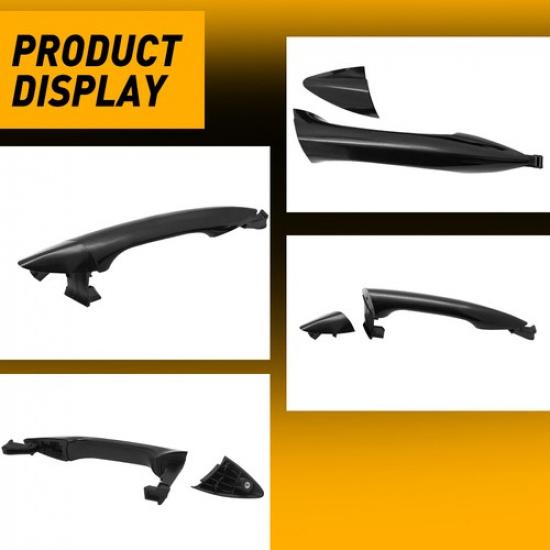 2Pcs Rear L+R Exterior Door Handle For 2011-2016 Hyundai Elantra Car Outside