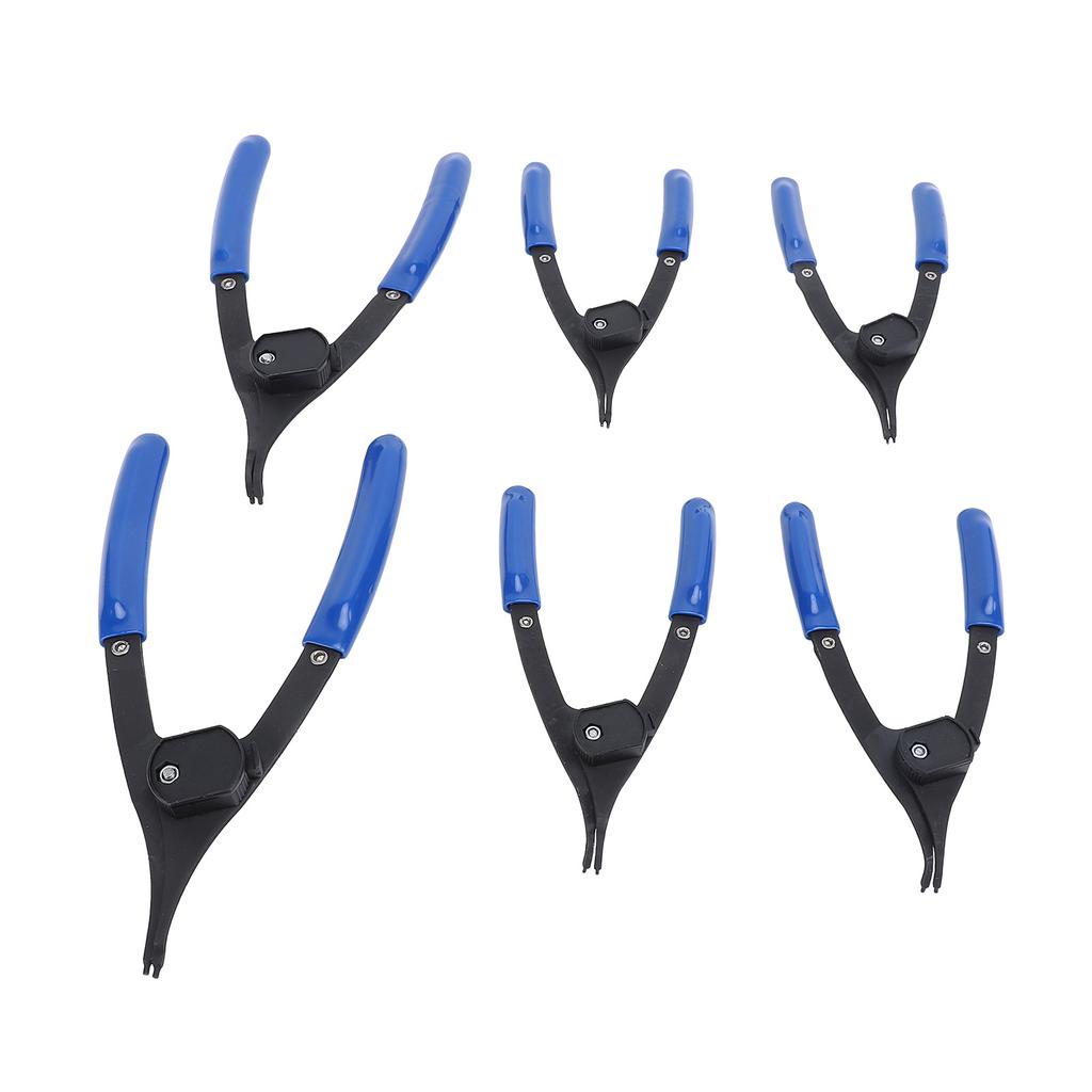 6PCS Snap Ring Pliers Set 6in 8in Metal Adjustable Internal External Retaining Ring Pliers for