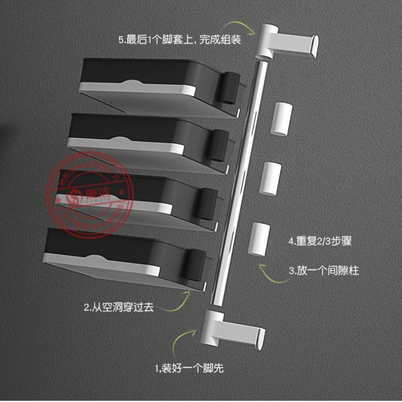 1Pc Lin Jie Rotating Soap Box New Creative No Punching Soap Box Bathroom Toilet Multi-layer Drain Shelf