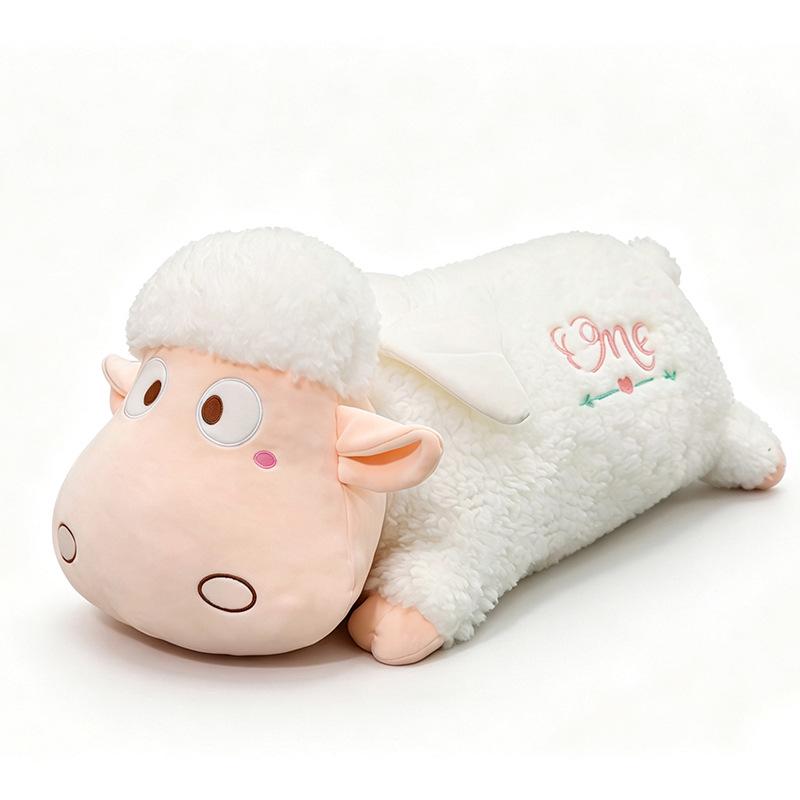 Angel Sheep Plush Toy - Soft Lamb Wool Hug Pillow