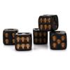 5Pcs/Set HANDMADE Creative Skull Bones Dice Six Sided Skeleton Dice Club Pub Party Game Toys Resin Dice for Children and Adults