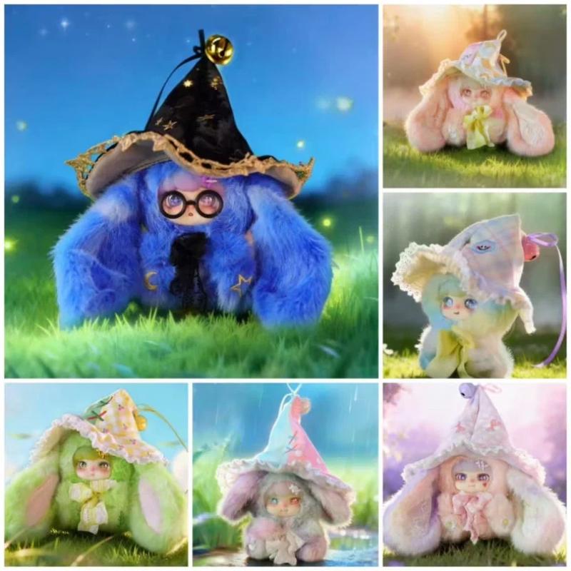 

Loklki Waiting For Wind Collector Dream Magic Rabbit Plush Blind Case Adorable Fluffy Pouch Pendant Trendy Play Attachment For Pouch (As shown-12936)-