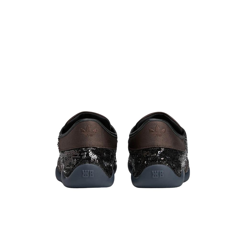 Wales Bonner x adidas Scarpe da Ginnastica Unisex Karintha Brown con Paillettes Nero Core-Black Argento Metallico JR0259