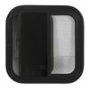 600x600mm RV Rounded Black Aluminium Alloy Sliding Window UV Resistant Removable Insect Screen for Caravan  RV