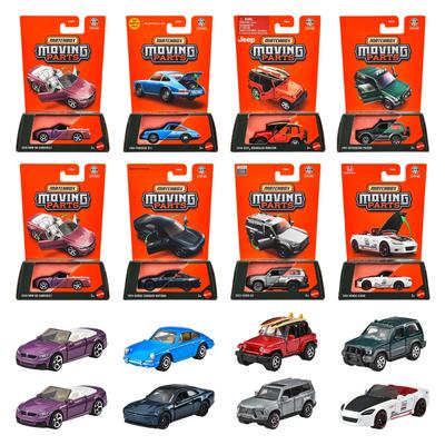 Matchbox Moving Parts Assorted Vehicle Toy Mini Box Ages Cars, 8-Car Set, Set, 3+, Multi-Purpose, FWD28-989J