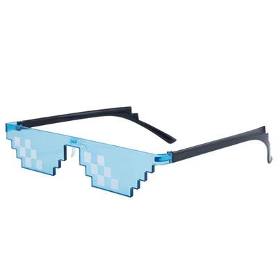 Funny Mosaic Sunglasses: Two-Dimensional Personality Shades, TikTok Fashion
