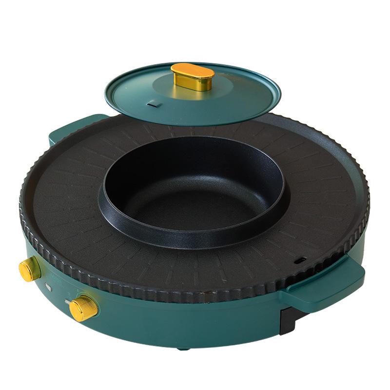 Bestseller Doppelzweck Elektro-Hot Pot & Barbecue-Grill - Großer Multifunktions-Haushaltskocher