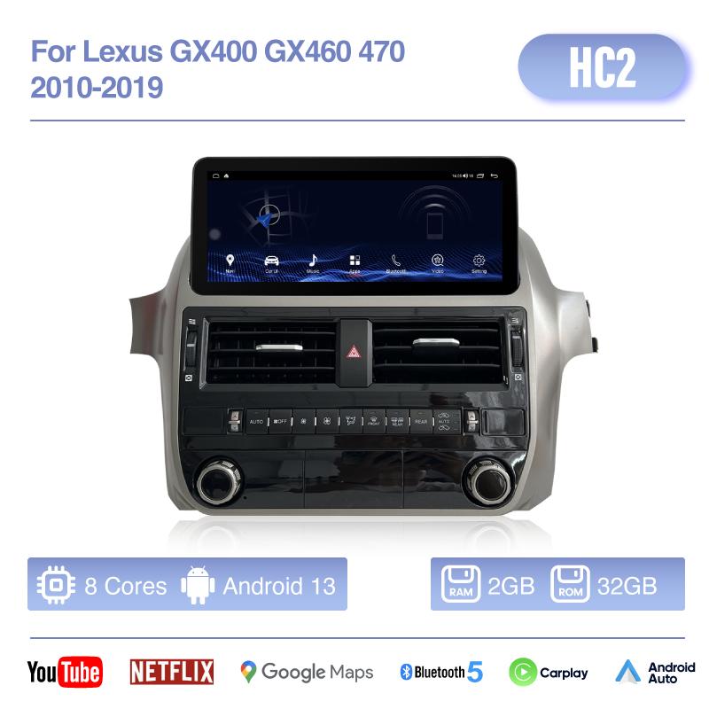 10.25inch For Lexus GX400 GX460 470 2010-2019 Car Radio Multimedia Player GPS Navigation Android Auto Carplay 4G 360camera