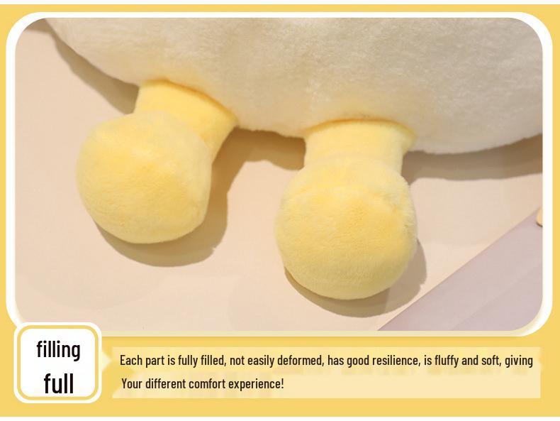 Cartoon Dumpling Pluche Kussen - Schattige, Grappige Voedsel Simulatie Pop voor Slapen en Comfort