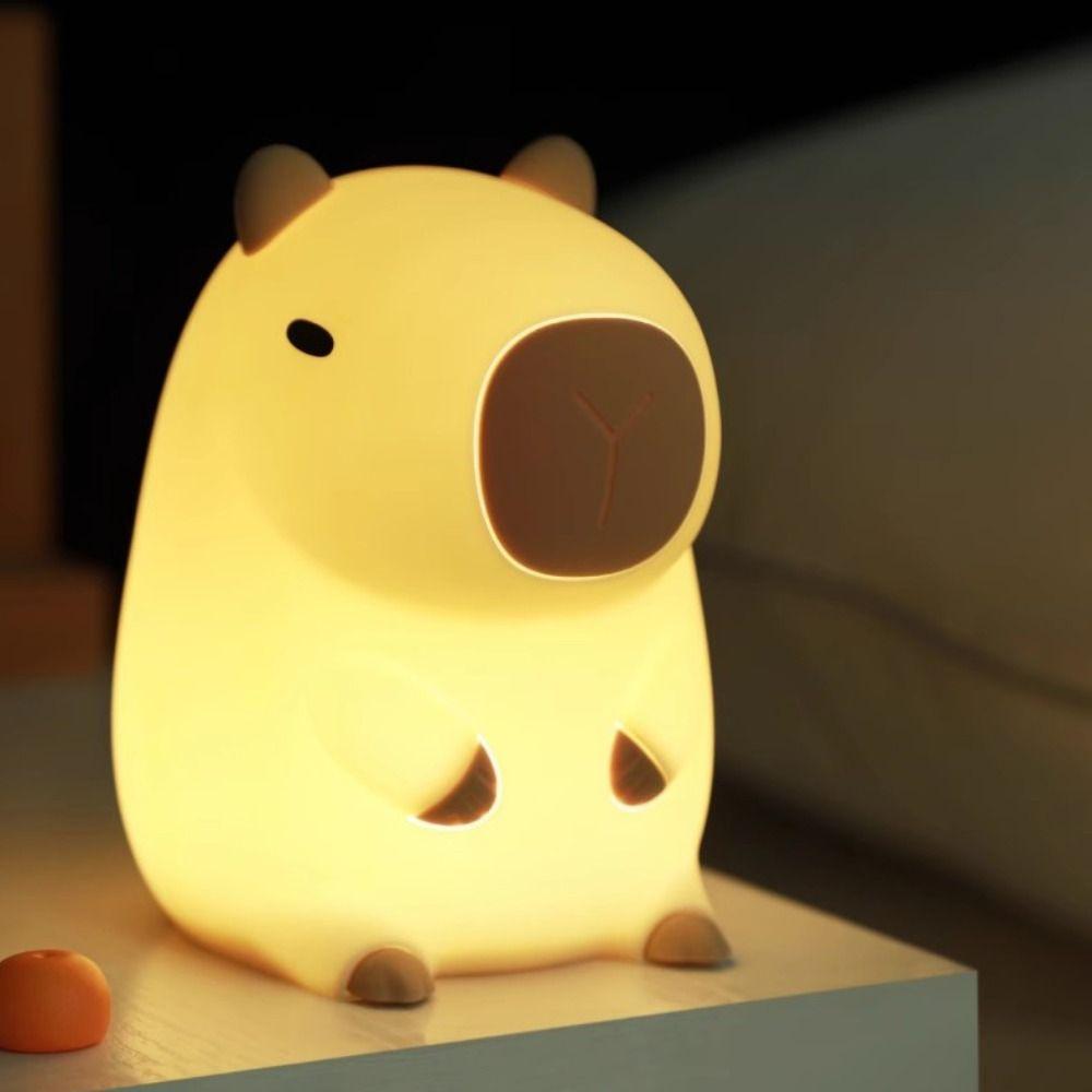Colorful Capybara Night Light Adorkable Animal Lamp Portable Sleep Light Birthday Present