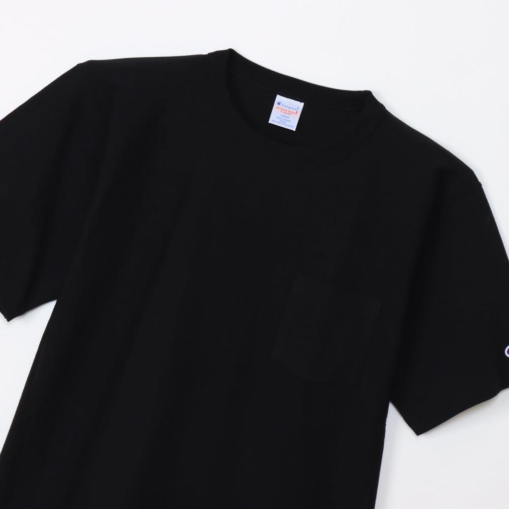 Champion Short Sleeve Crew Cotton USA Reverse Garment Short Sleeve Pocket Size Small T-Shirt, Neck, 100% 9.4oz Weave® Wash, T-Shirt, C3-Z319Z, Men's,