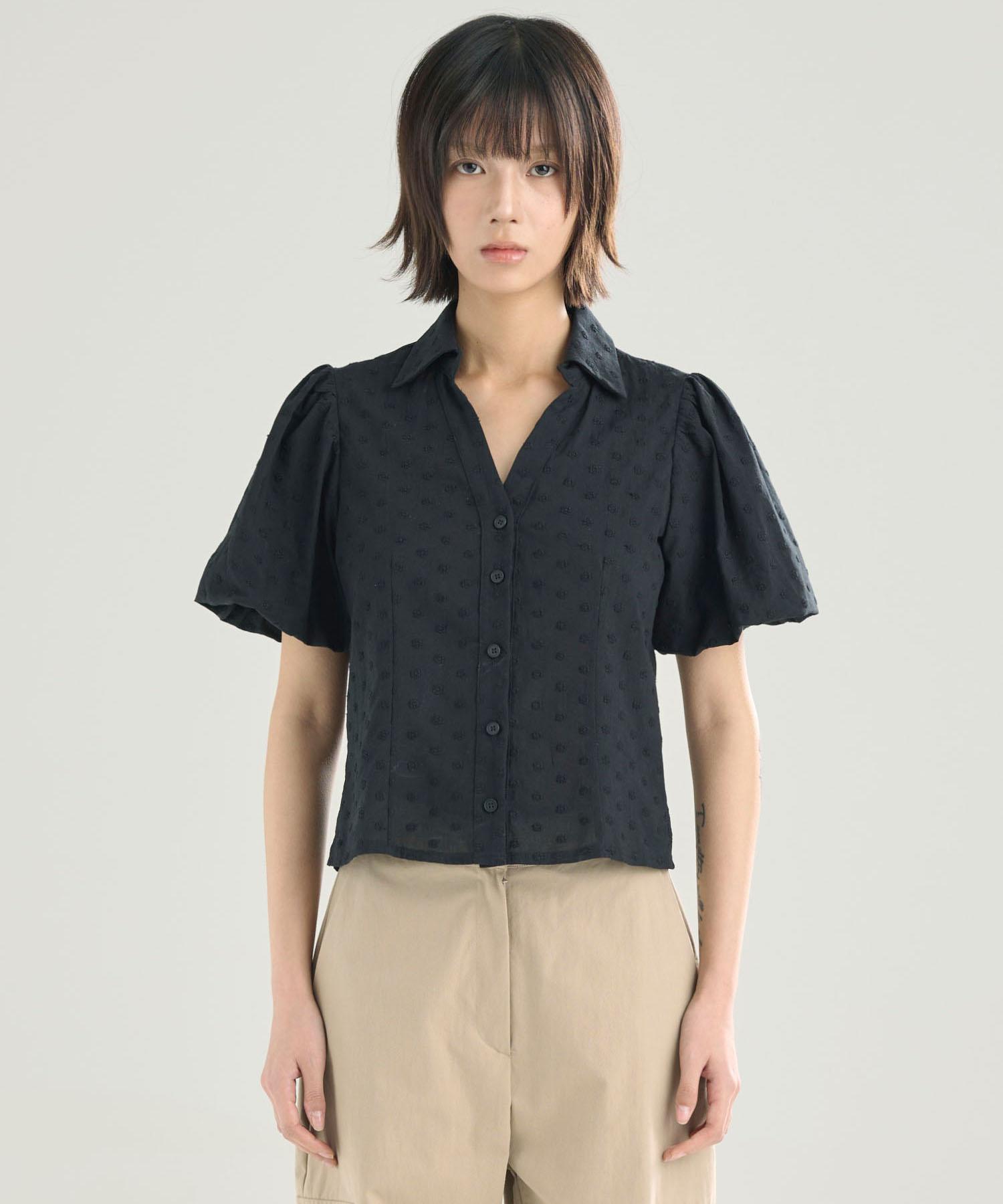 Sunnid Puff Shirt Black Black/Free