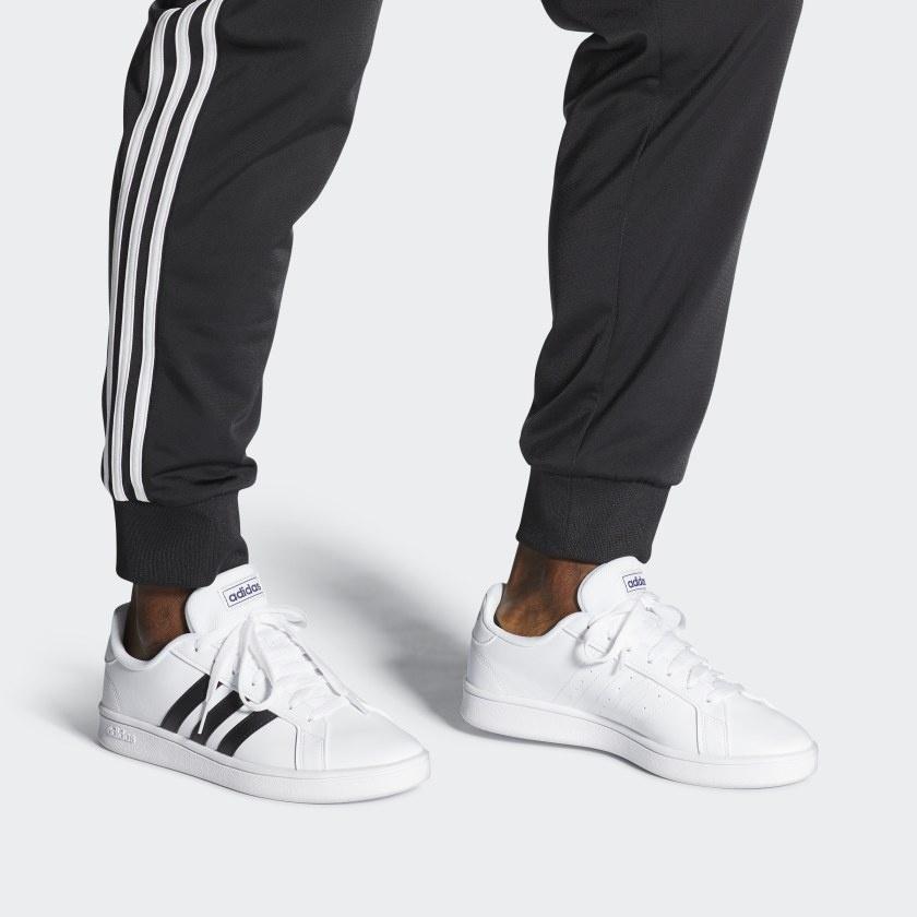 adidas Grand Court Base 'White Black' Men's EE7904