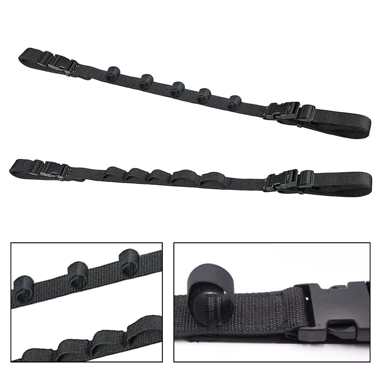 2x Fishing Pole Rack Belt Strap Fishing Car Rod Carrier Belt Strap Organizer 5 Rods Capacity Adjustable Strap for Suvs, Van чёрный