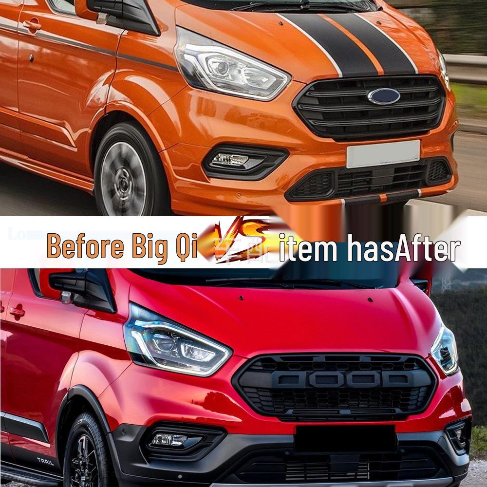 Front Grille Bumper with LED Lights for 2014-2021 European Ford Transit Models
