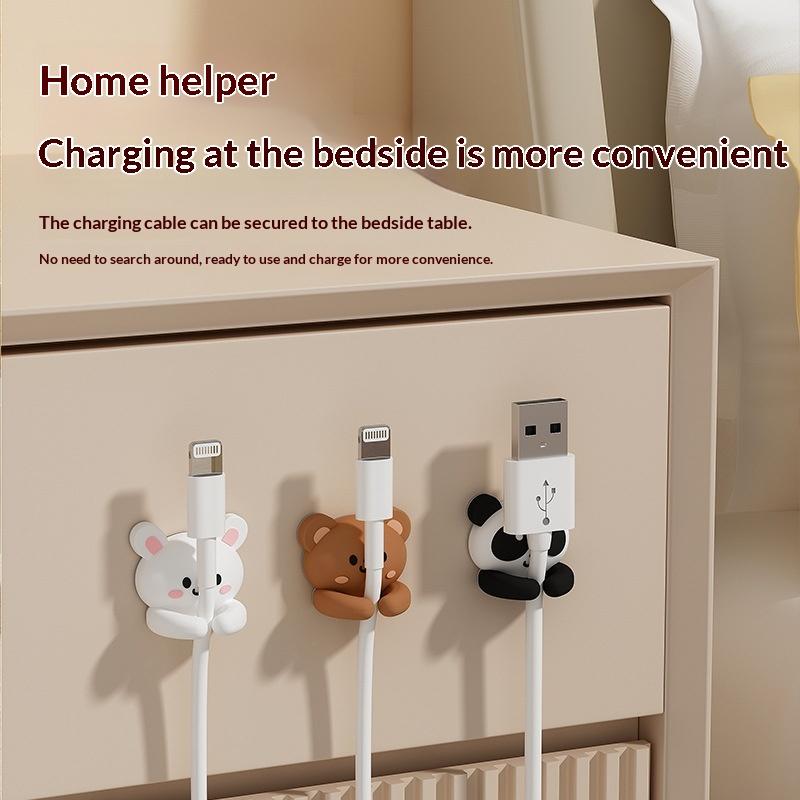 2pcs Cable Organizer Desktop Data Cable Storage And Holder