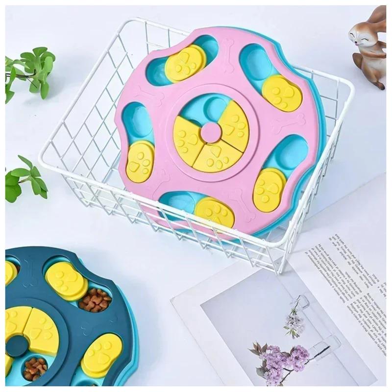 Interactive Dog Puzzle Toys Slow Feeder Bowl for Puppy IQ Training Game Non Slip Food Dispenser Pet Enrichment Mental