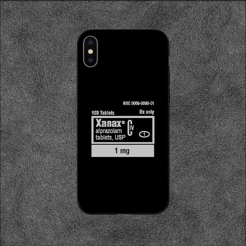 

Чохол для телефону XANAX Pills для iPhone 11 12 Mini 13 14 Pro XS Max X 8 7 6s Plus 5 SE XR Shell iPhone13