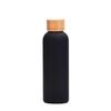 304 Stainless Steel Thermos Cup Matte Outdoor Water Cup Bamboo Cover Retro High-Value Water Cup