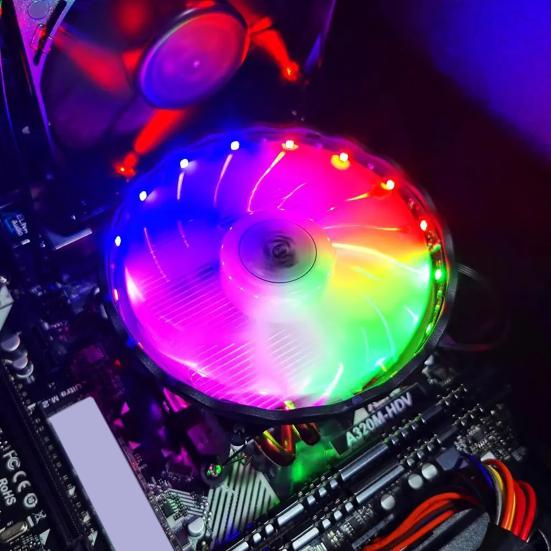 CPU Cooling Fan for LGA 2011/1200/1150 4 Heat Pipes RGB PWM Temperature