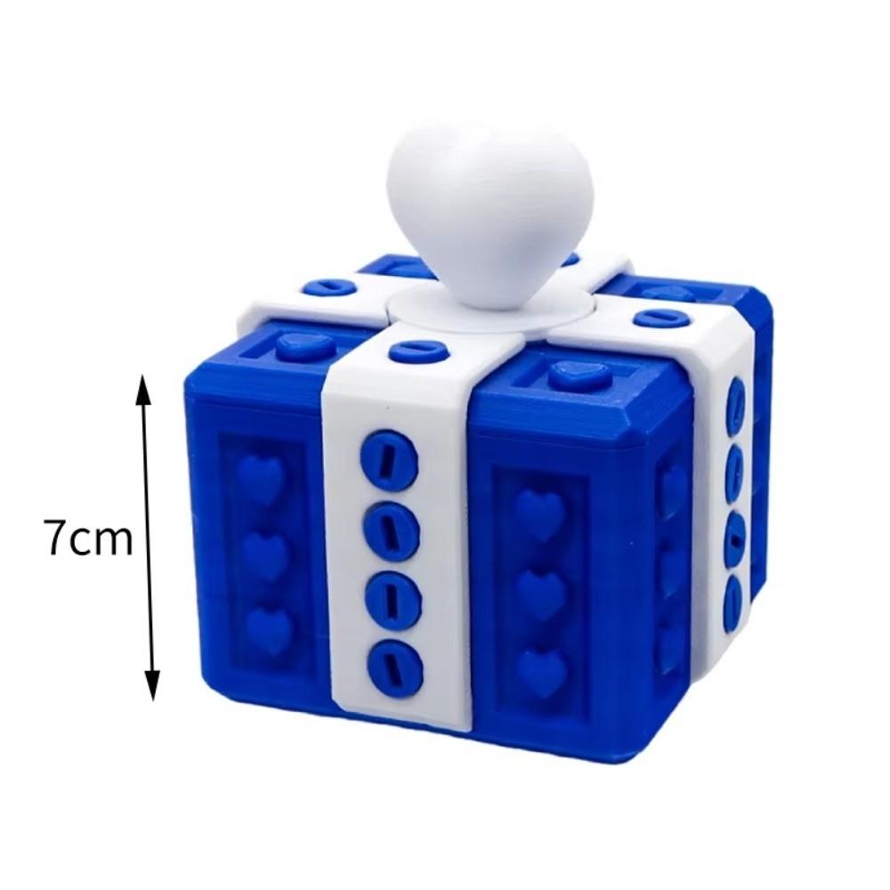 3D Printed 3D Annoying Gift Box with Screws Heart Design Prank Screw Box Pop It Sensory Stress Relief Packaging Organizer