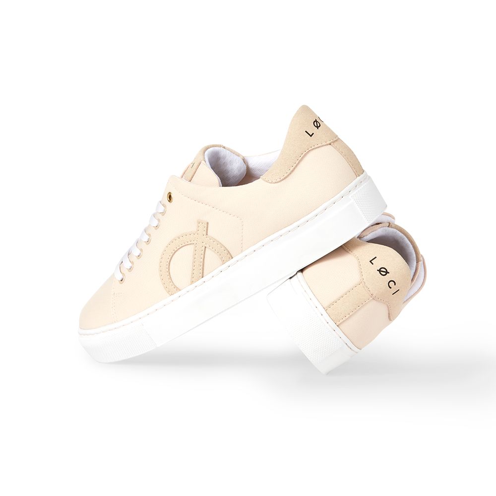 Loci Nine Vegan Sneakers Beige/Beige/Beige Lc-009-022