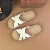 Cool slippers female summer wear 2025 new French fairy wind stepping on shit feeling with skirt fashionable and comfortable thick-soled slippers