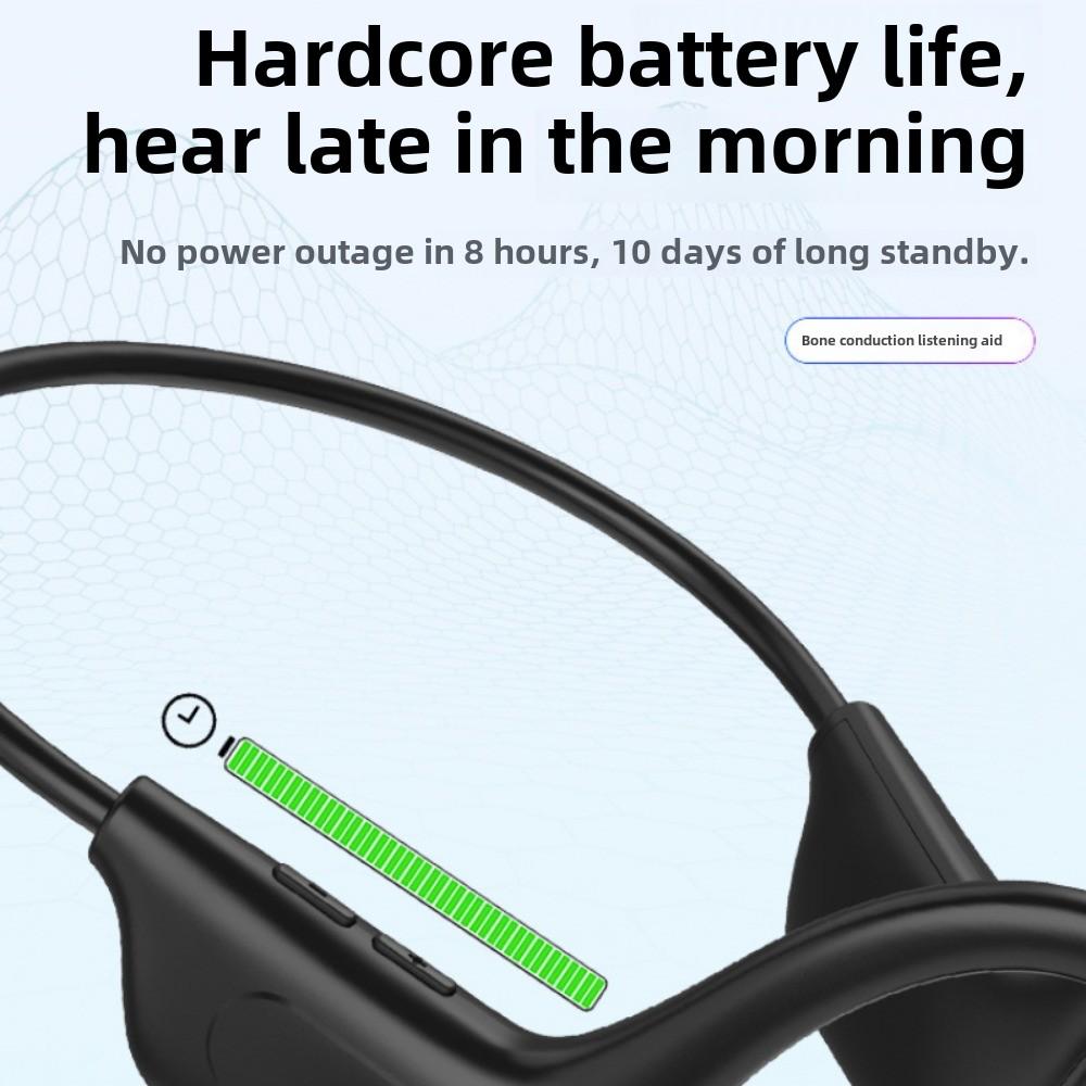 Wireless Sports Bluetooth Headphones Do Not Go Outside The Ear To Put Ear Mounted Air Bone Conduction