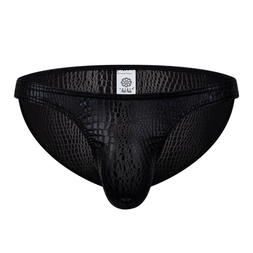 Men's Low-Waist Cartoon Triangle Briefs, Breathable European & American Design, Trendy Nightclub Style 2023