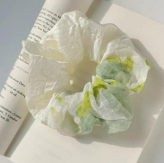 Zhao Lusi Korean-Style Large Intestine Hair Scrunchie - High-End College-Style Sweet Women's Hair Tie