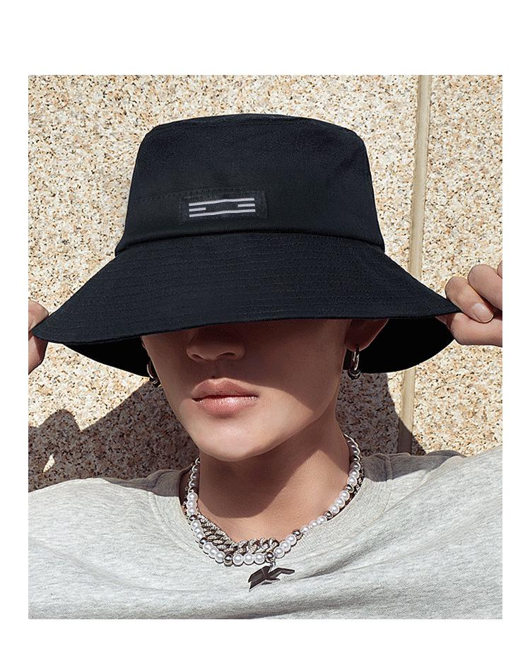 Japanese Style Wide Brim Fisherman Summer Hat - Sun Protection Fashion for Men & Women, Face Slimming Design.