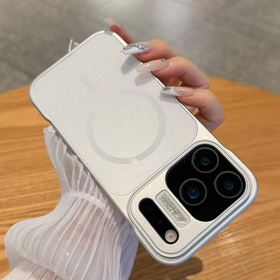 

Магнитный матовый безрамочный противоударный жесткий чехол для iPhone 17 Pro Max iPhone 13 Pro