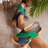 2024 Women's Roman Sandals Summer Matsuda Thick Bottom with Skirt Casual Open Toe Versatile Beach Cool
