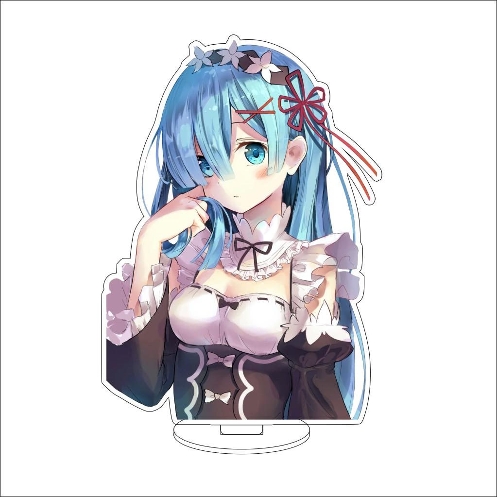 16CM Anime ZERO Starting Life in Another World Cosplay Acrylic Stand Ornaments Elsa Gran Hilte Figure Stand Halloween Gift