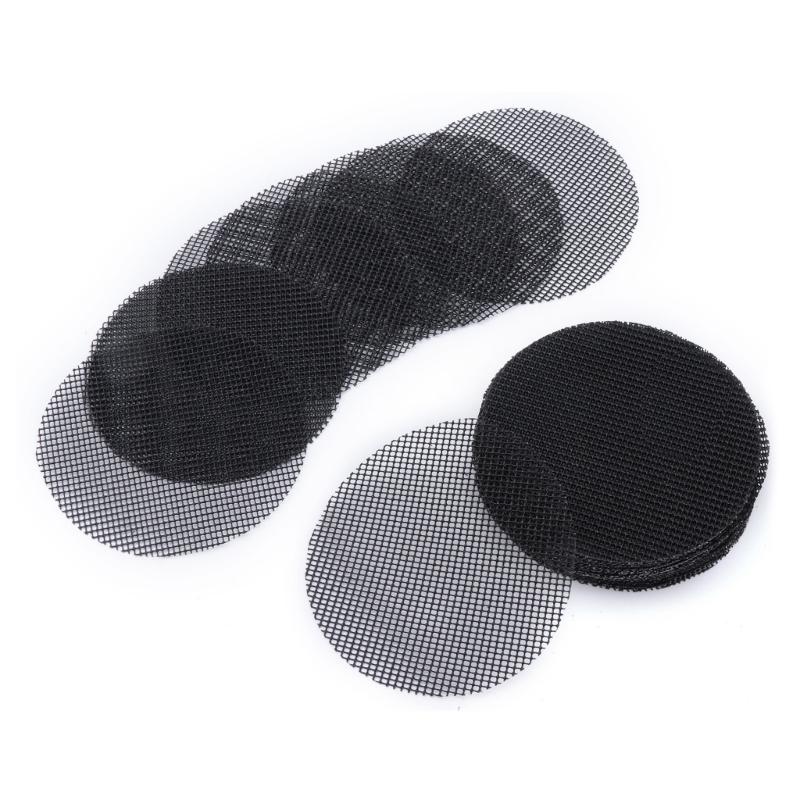 50Pcs/set Flower Pots Hole Mesh Pad Bonsais Pots Bottom Grids Mat Mesh Round Drainage Mesh Hole Screens Round Pads