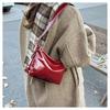 Solid Color Trendy Personality Daily Commuting Small Bag Simple Women's Bag Shoulder Bag Crossbody Zipper Women's Bag