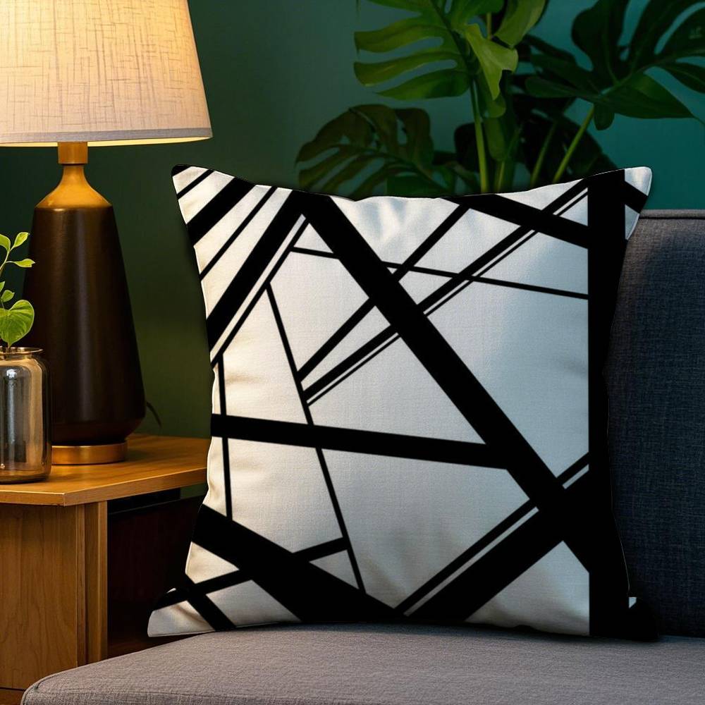Classic Van H-Halen Pillow Case Home Double-Sided Printing Short Plush Colorfast Microfiber Cushion Cover