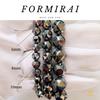 FORMIRAI Terahertz Crystal Bracelet, Star Cut, 6mm, 8mm, 10mm, High Purity (99%), Includes Drawstring Bag (8mm Beads, Approx. 15.5cm)