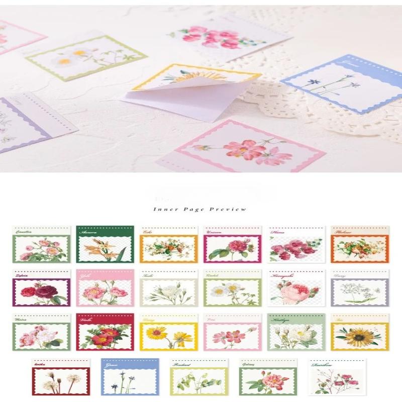 46pcs/box Flower Collection Sticker Diy Scrapbooking Diary Planner Decoration Sticker Album Decoration Student Supplies