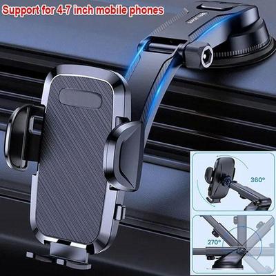 360 Degree Rotate Car Cell Phone Holder Support For 4-7 Inch Mobile Phones Car Phone Mount