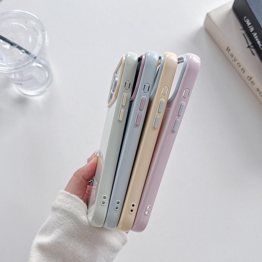 Dopamine Suitable iPhone17promax Anti-drop Mobile Phone Case Apple 16 Macaron Summer Simple Protective Case