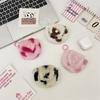 Portable Earphone Storage Bag Snap Button Mini Bluetooth Headset Case Love Heart Coin Purse for Women Girls