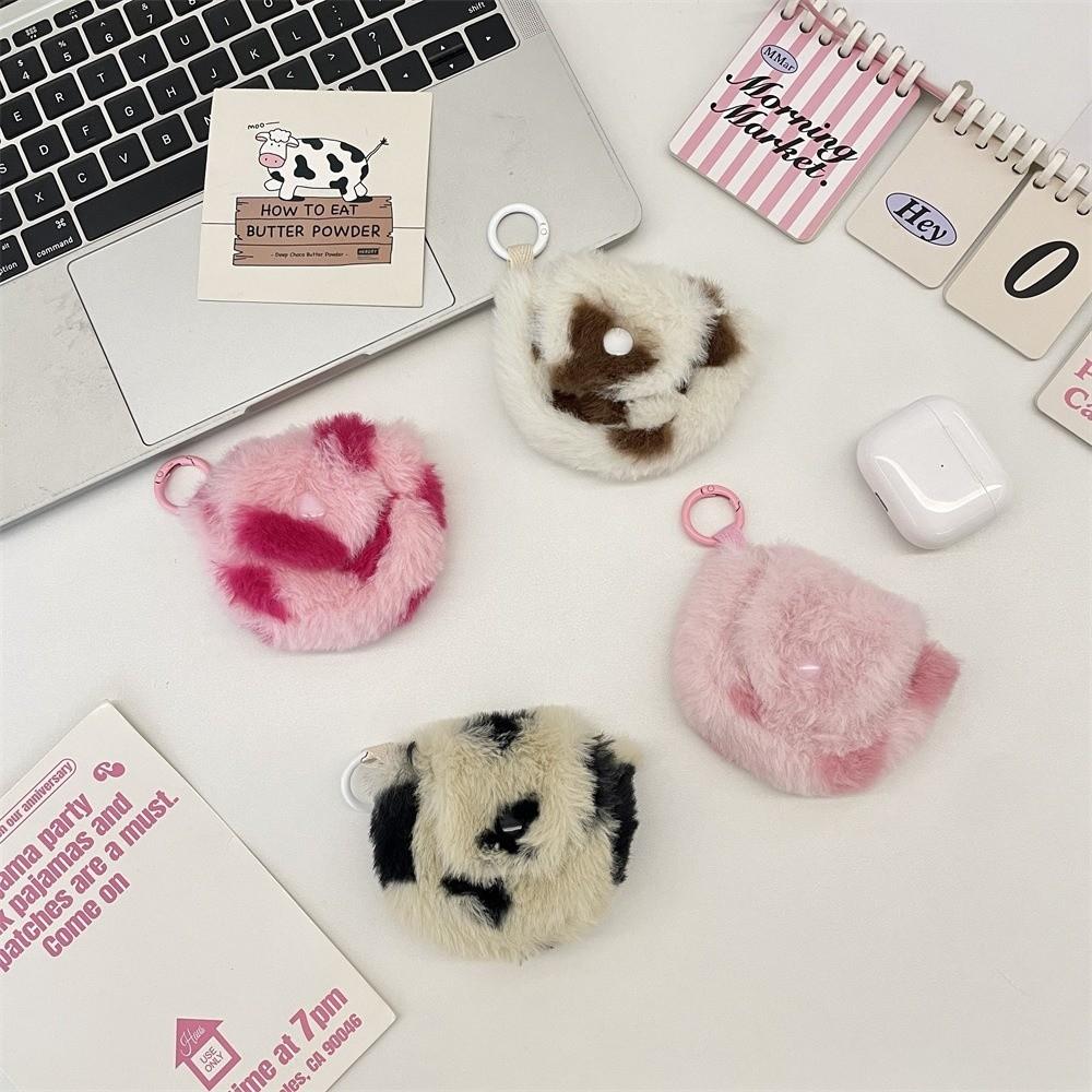 Portable Earphone Storage Bag Snap Button Mini Bluetooth Headset Case Love Heart Coin Purse for Women Girls