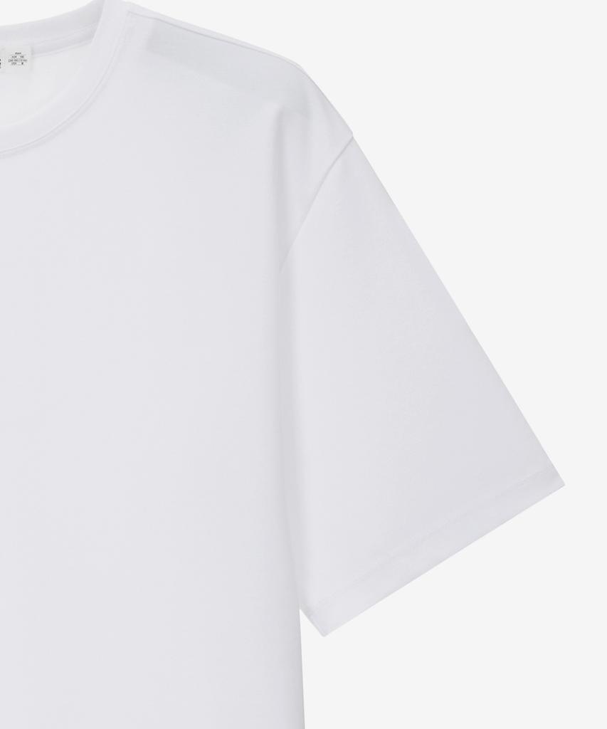 BASIC HOUSE Uni Cool Ponte Short Sleeve T-Shirt White Lyts3103 (Type A)