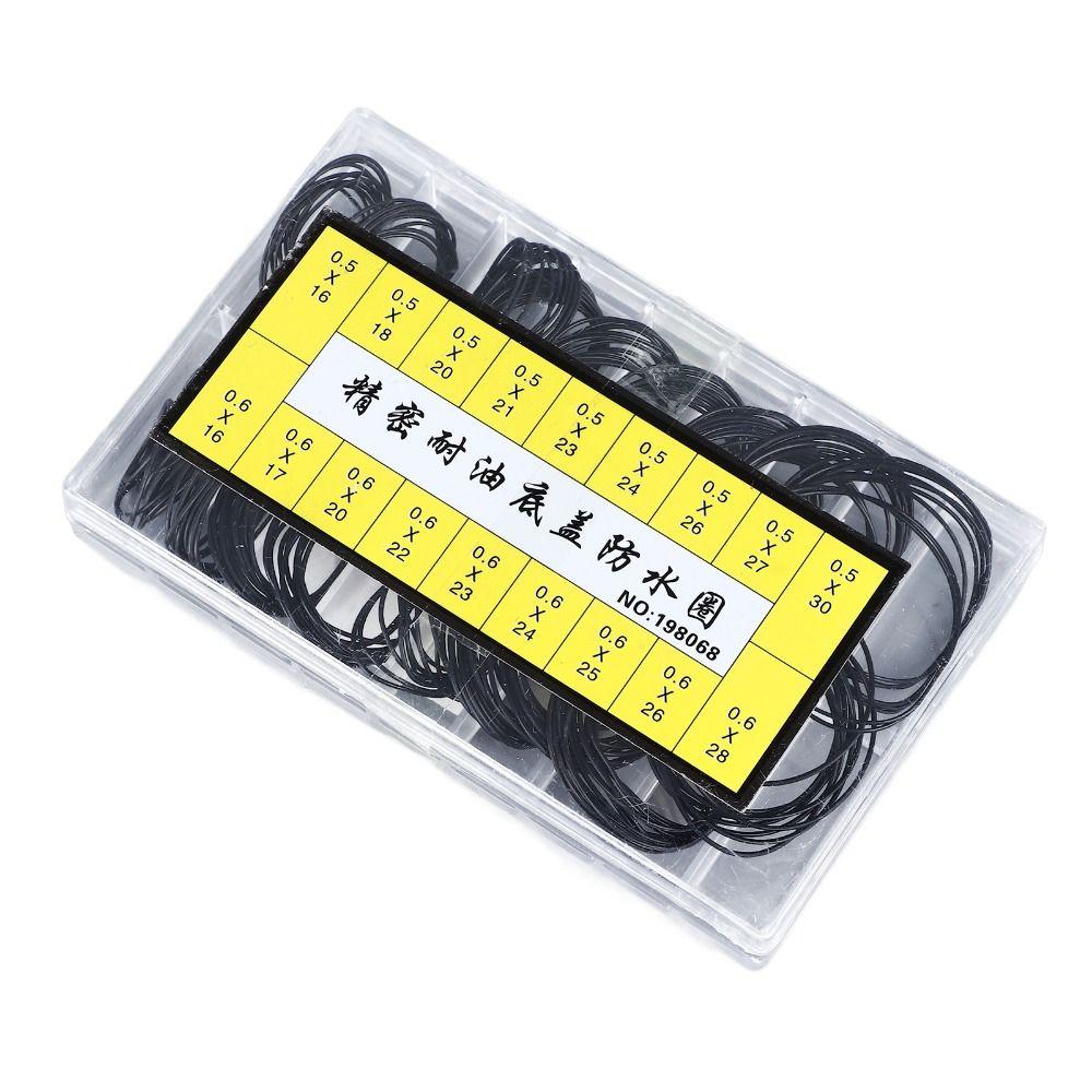 180pcs 0.5mm 0.6mm Watch Repairing Tool O Ring Watch Back Cover Seals  Watch Replacement